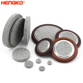 Hengko Customed de alta calidad sinterizada SS 316L Filtro de alcohol de acero inoxidable Disco Disc resistencia PEM Filtro